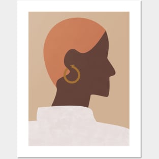 Modern Black Woman, Boho Afro Girl Posters and Art